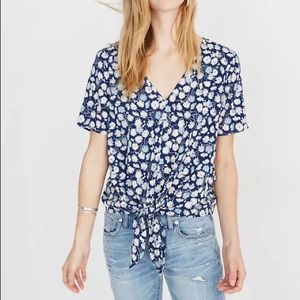 Madewell Novel Tie-Front Top